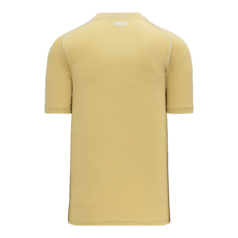 Athletic Knit Two Button Performance Baseball Jersey with Piping (BA1344)